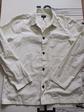 Club Monaco Light "Lime" Button-Up Shirt Jacket, Lightweight, Size XL